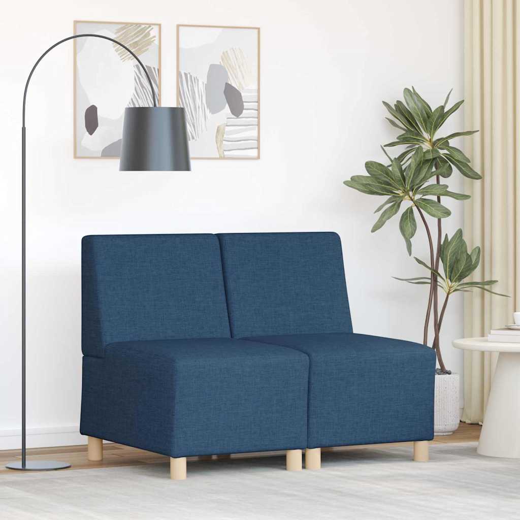 Unité de Sofa Modulaire Sans Accoudoirs 2 pcs Bleu - XIOS
