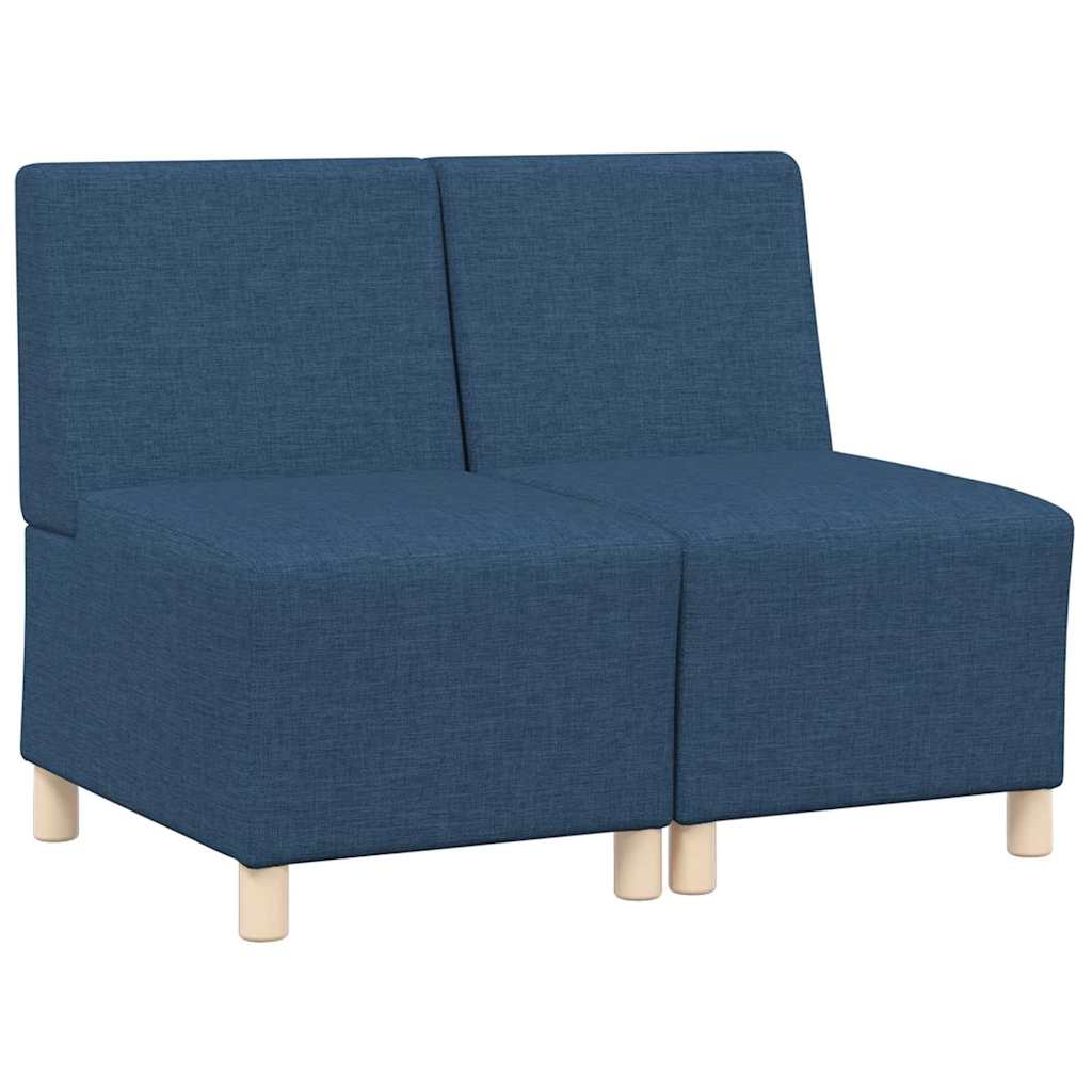 Unité de Sofa Modulaire Sans Accoudoirs 2 pcs Bleu - XIOS