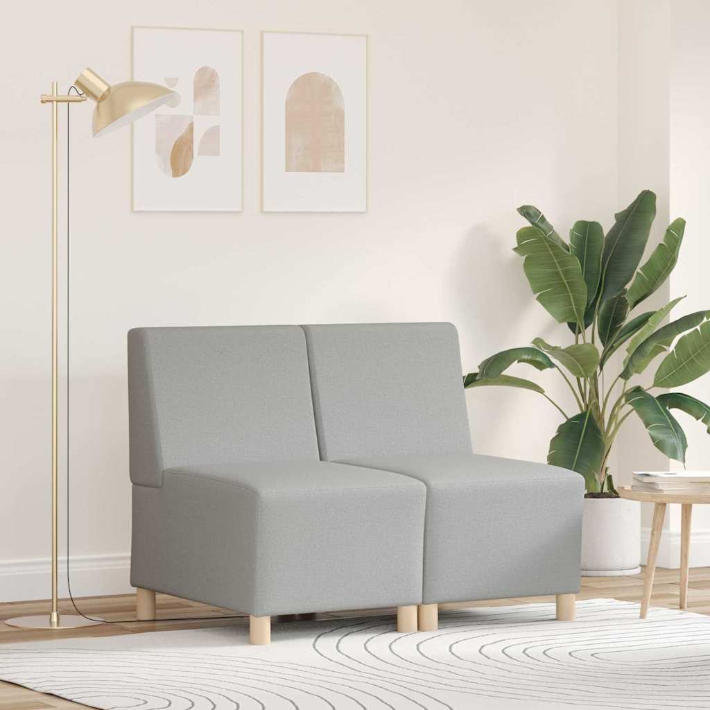 Unité de Sofa Modulaire Sans Accoudoirs 2 pcs Gris nuage - XIOS