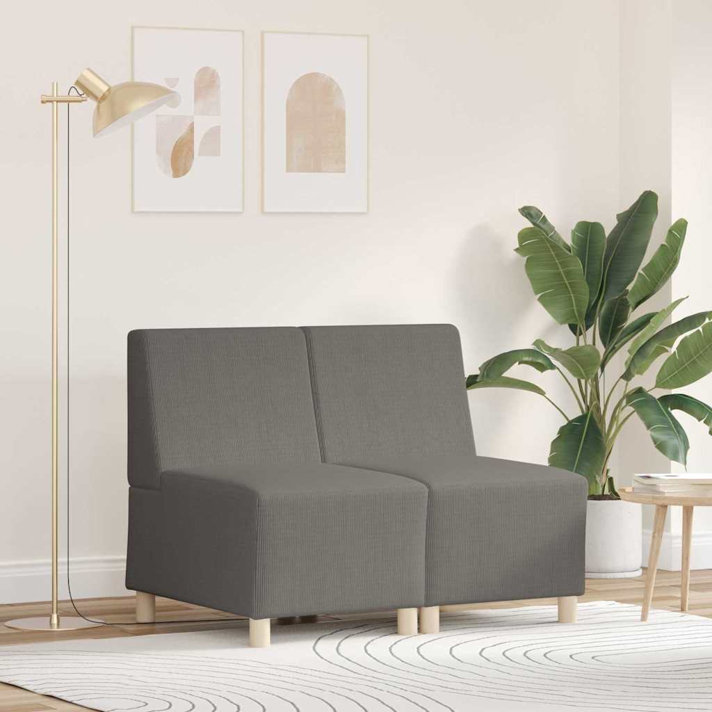 Unité de Sofa Modulaire Sans Accoudoirs 2 pcs Gris clair - XIOS