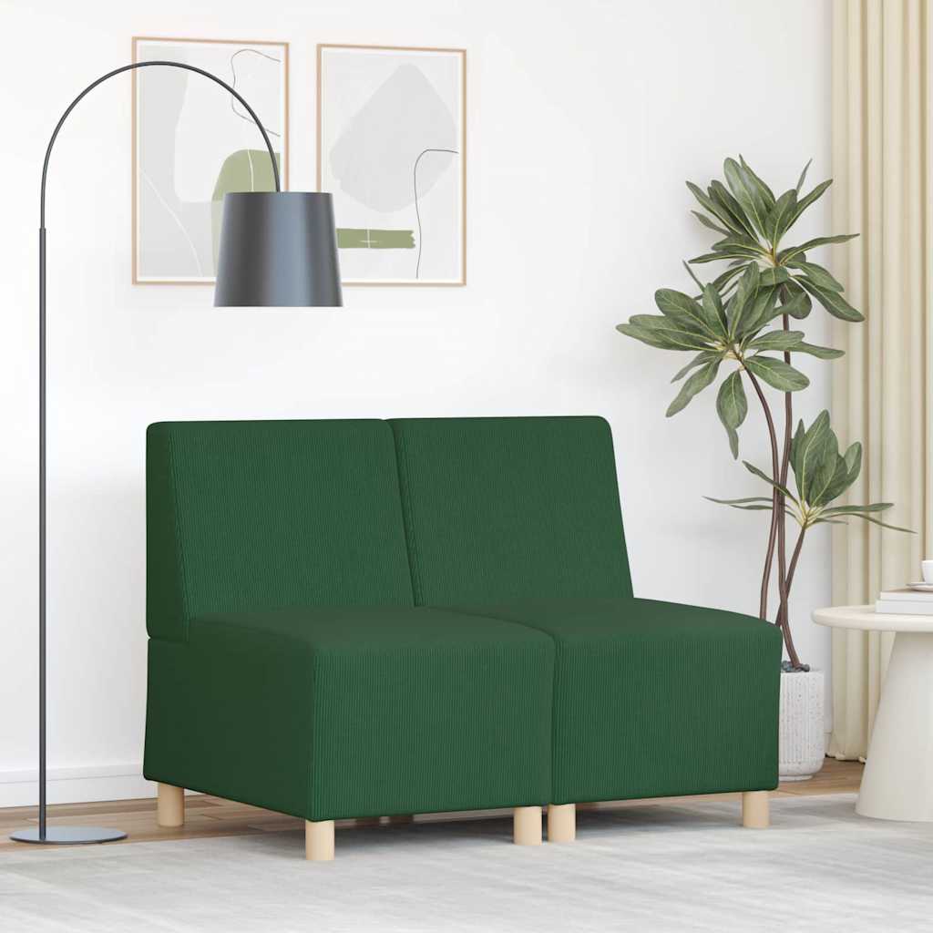 Unité de Sofa Modulaire Sans Accoudoirs 2 pcs Vert jungle - XIOS