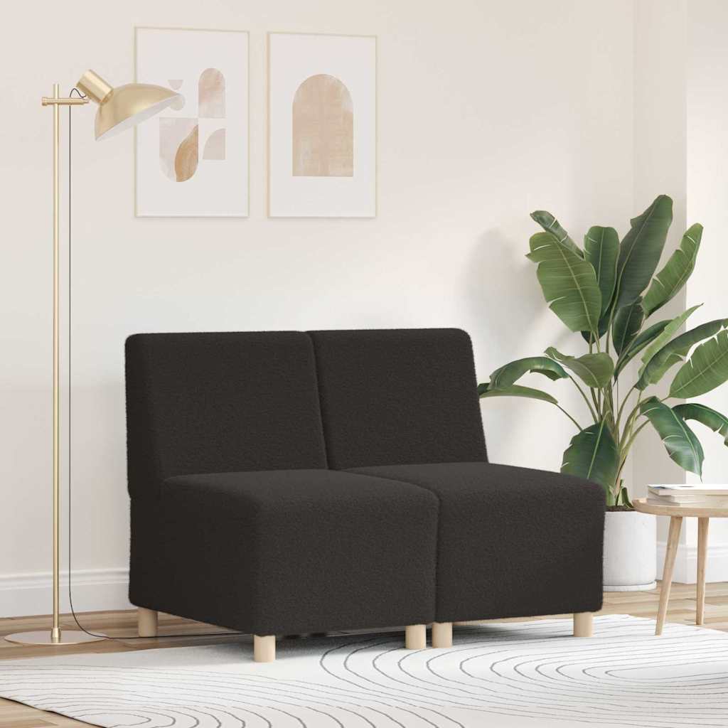 Unité de Sofa Modulaire Sans Accoudoirs 2 pcs Gris foncé - XIOS