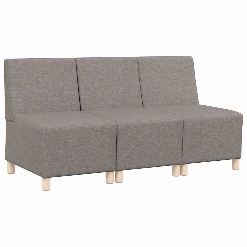 Unité de Sofa Modulaire Sans Accoudoirs 3 pcs Taupe - XIOS