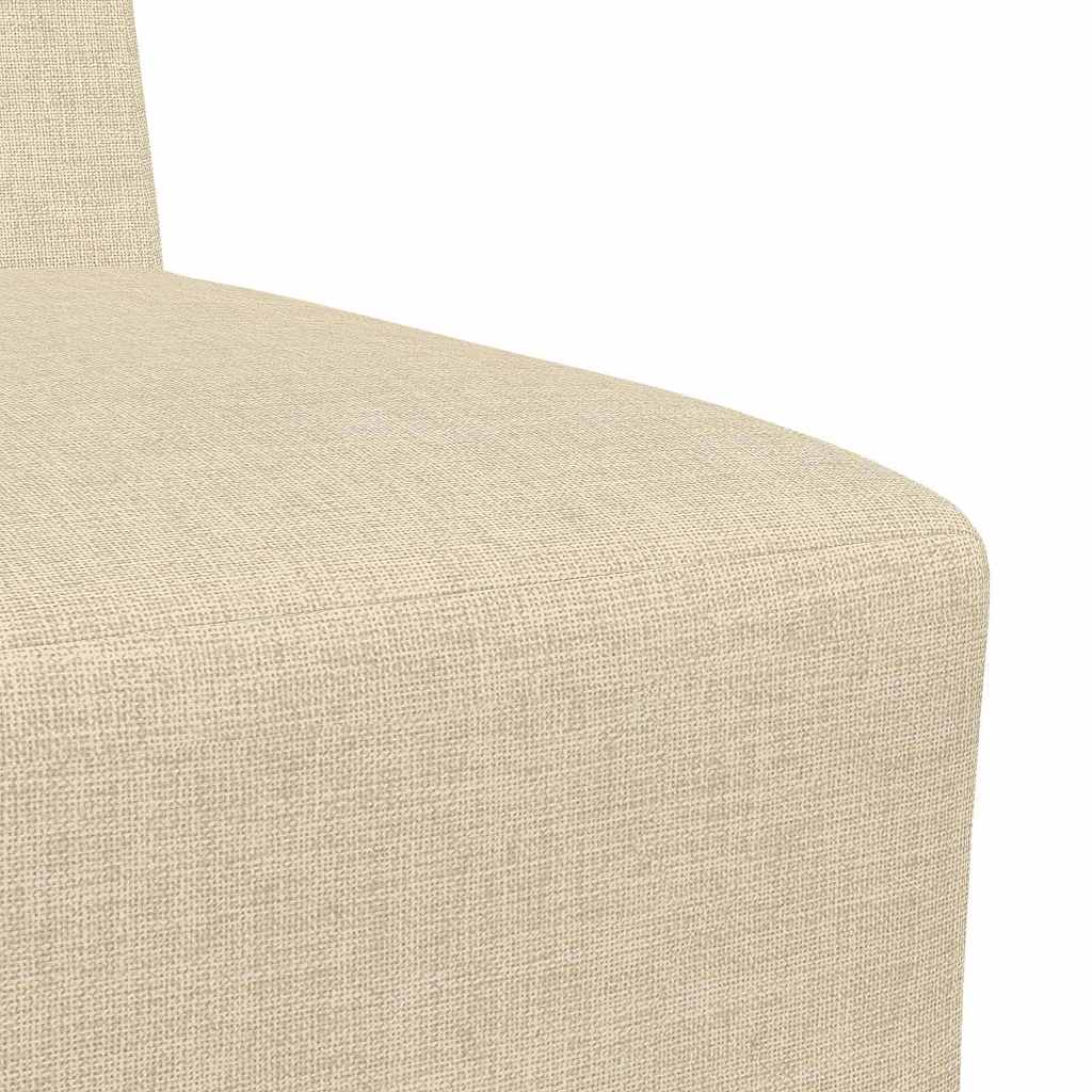 Unité de Sofa Modulaire Sans Accoudoirs 3 pcs Crème - XIOS