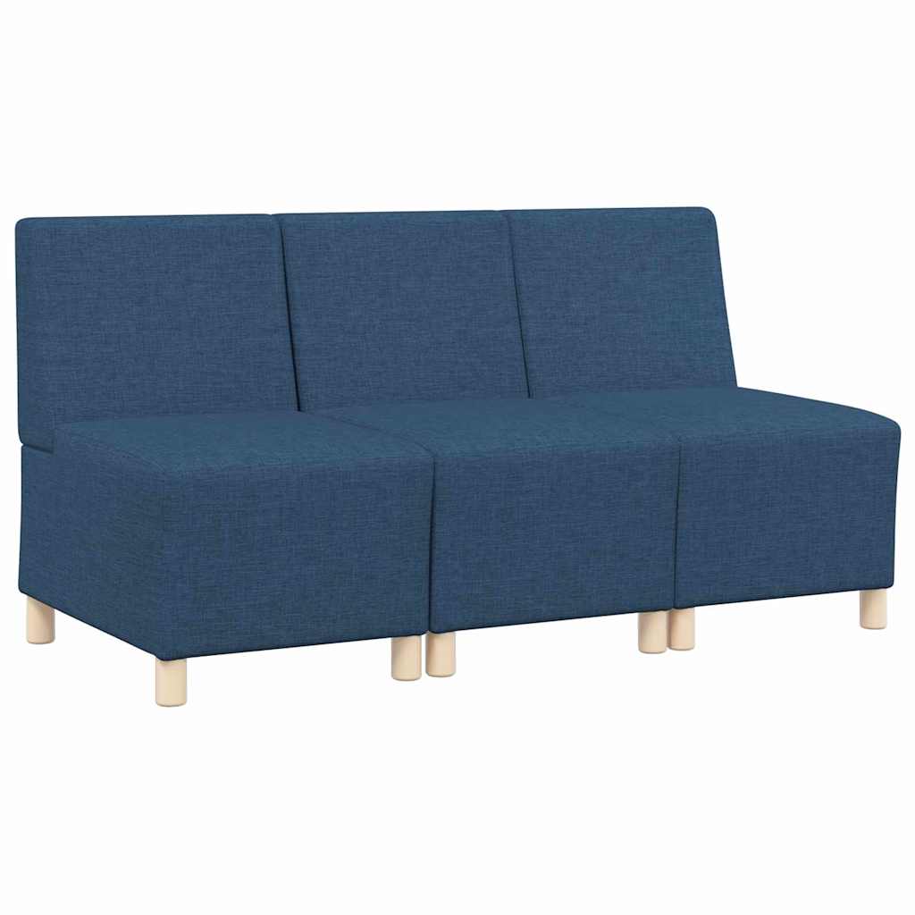 Unité de Sofa Modulaire Sans Accoudoirs 3 pcs Bleu - XIOS