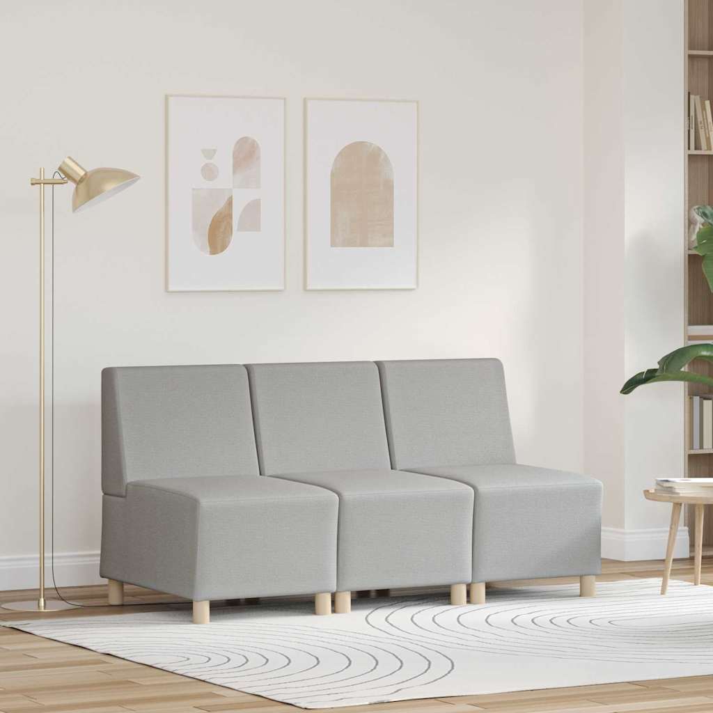 Unité de Sofa Modulaire Sans Accoudoirs 3 pcs Gris nuage - XIOS