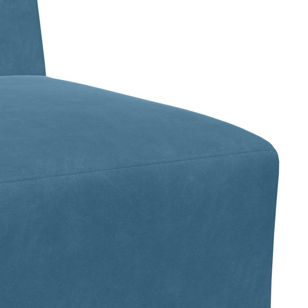 Unité de Sofa Modulaire Sans Accoudoirs 3 pcs Bleu - XIOS