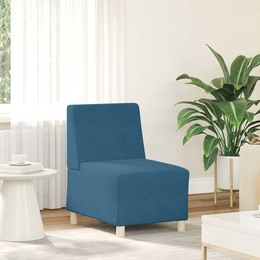 Unité de Sofa Modulaire Sans Accoudoirs 3 pcs Bleu - XIOS