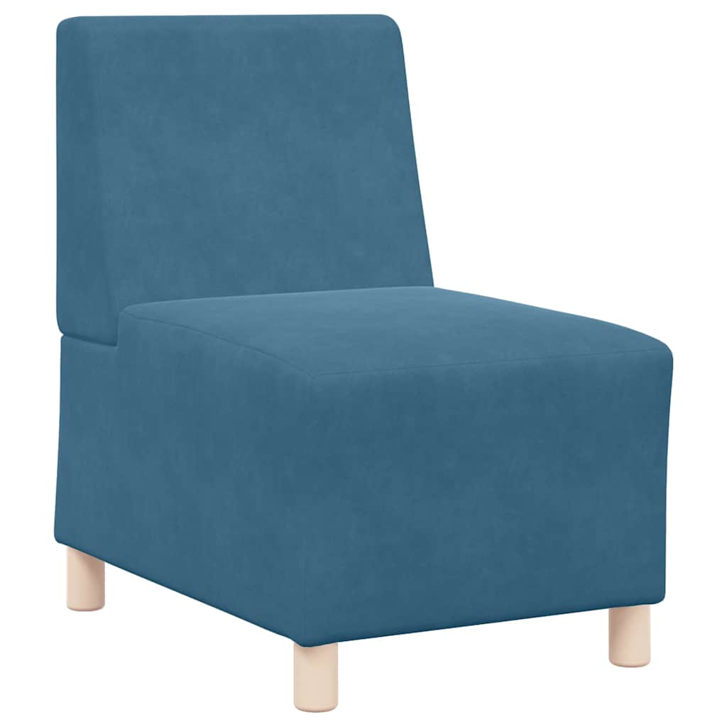 Unité de Sofa Modulaire Sans Accoudoirs 3 pcs Bleu - XIOS