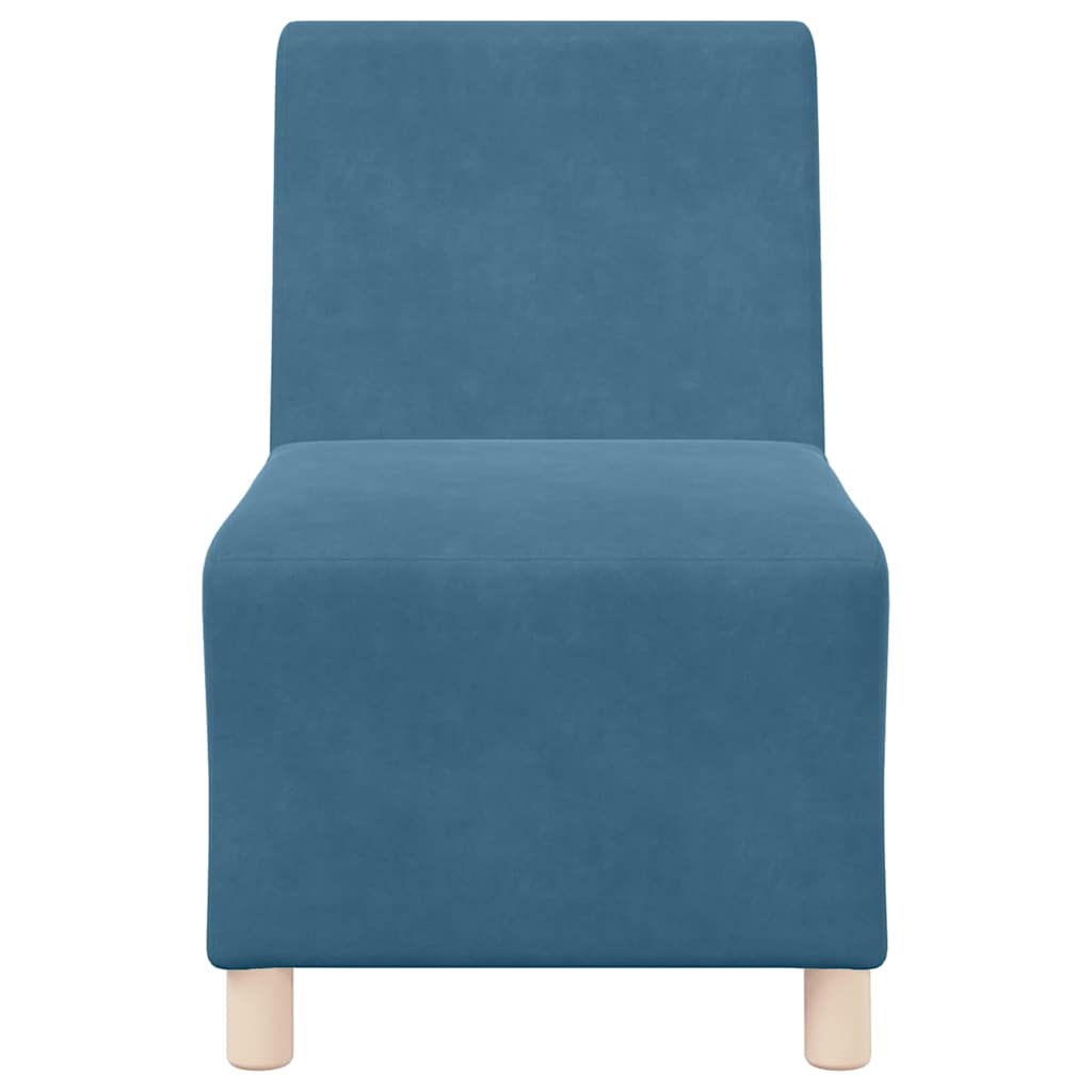 Unité de Sofa Modulaire Sans Accoudoirs 3 pcs Bleu - XIOS