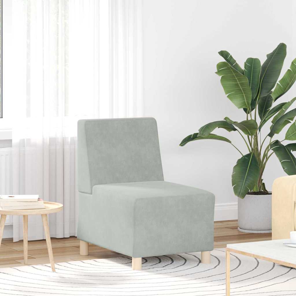 Unité de Sofa Modulaire Sans Accoudoirs 3 pcs Gris clair - XIOS