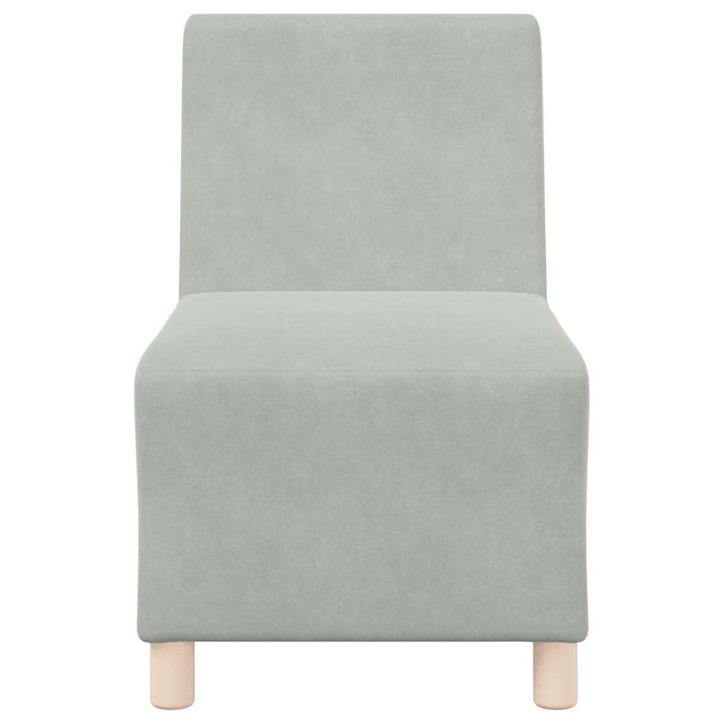 Unité de Sofa Modulaire Sans Accoudoirs 3 pcs Gris clair - XIOS