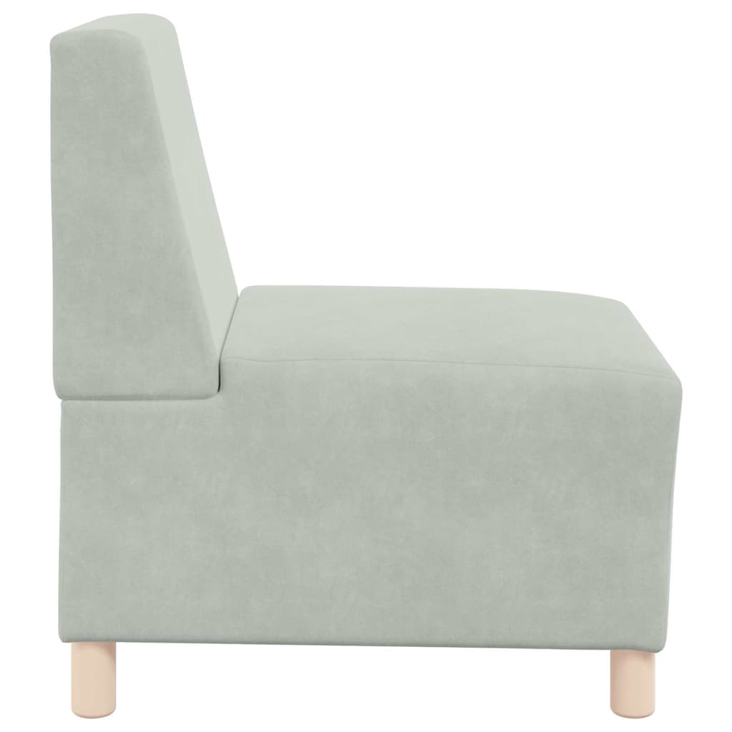 Unité de Sofa Modulaire Sans Accoudoirs 3 pcs Gris clair - XIOS