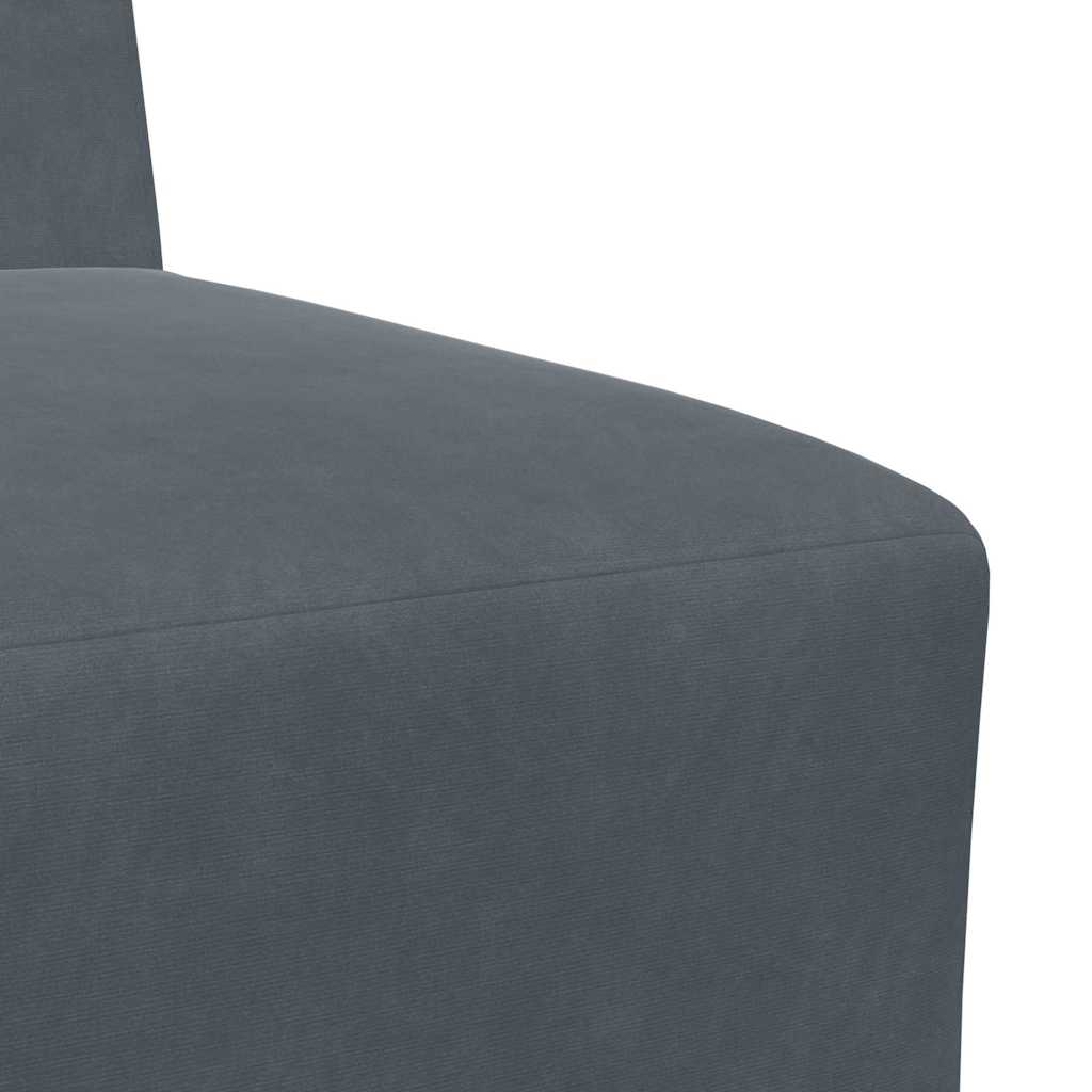 Unité de Sofa Modulaire Sans Accoudoirs 3 pcs Gris foncé - XIOS