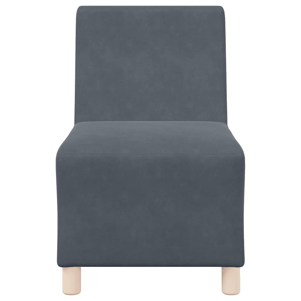 Unité de Sofa Modulaire Sans Accoudoirs 3 pcs Gris foncé - XIOS