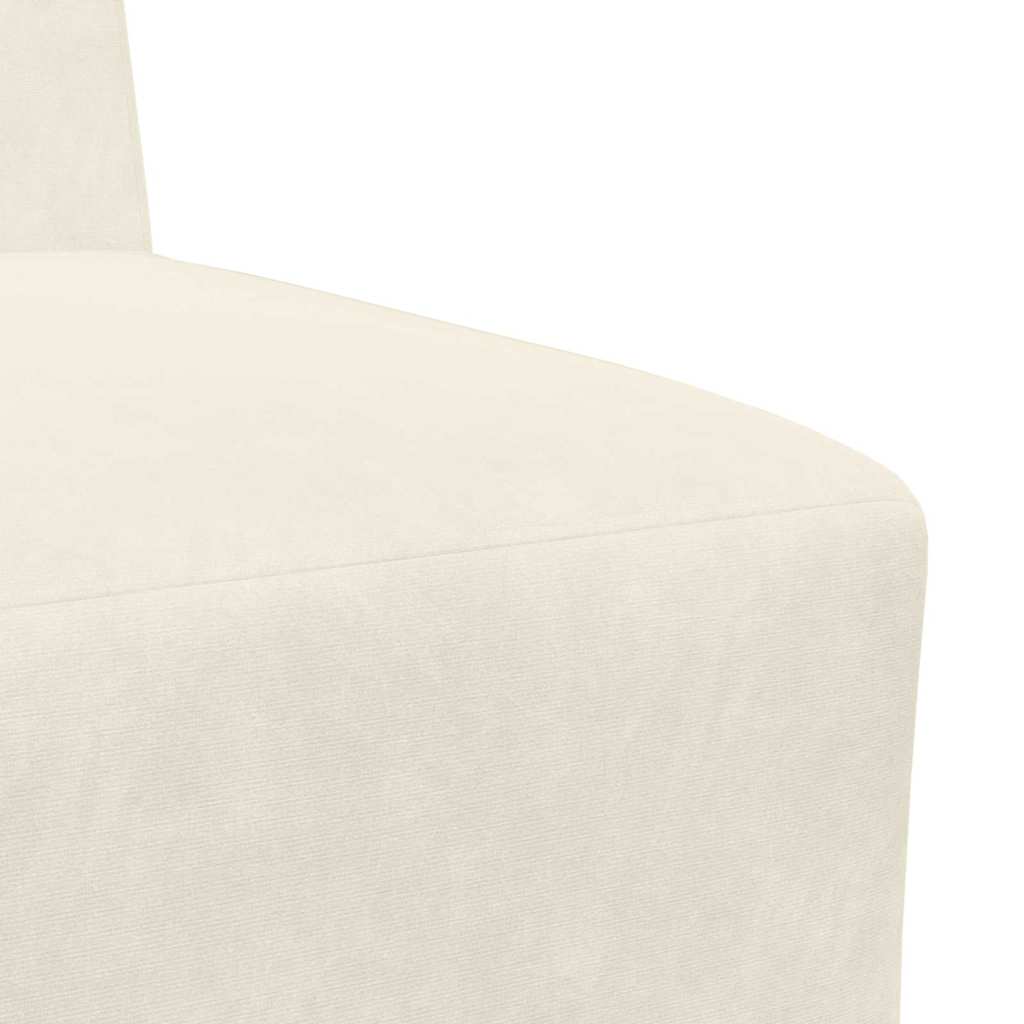 Unité de Sofa Modulaire Sans Accoudoirs 3 pcs Crème - XIOS