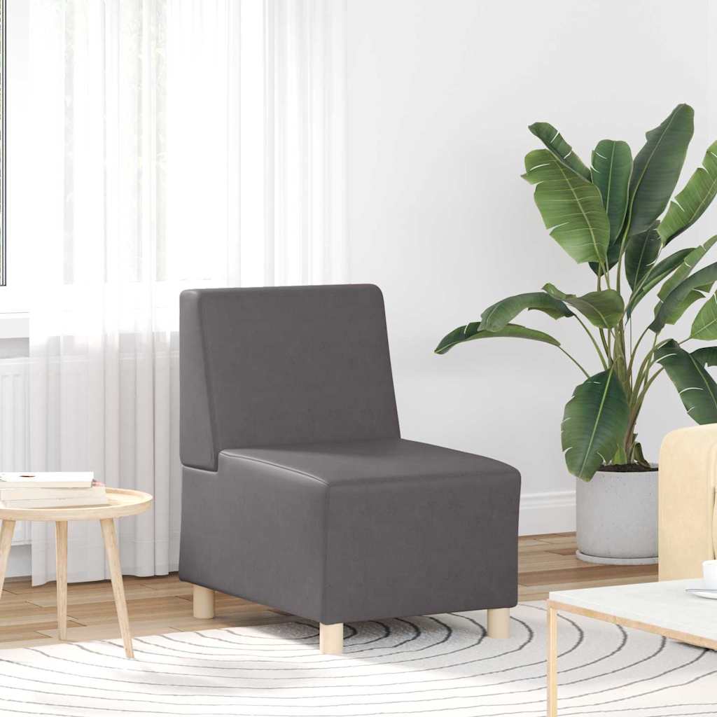Unité de Sofa Modulaire Sans Accoudoirs 3 pcs Gris - XIOS