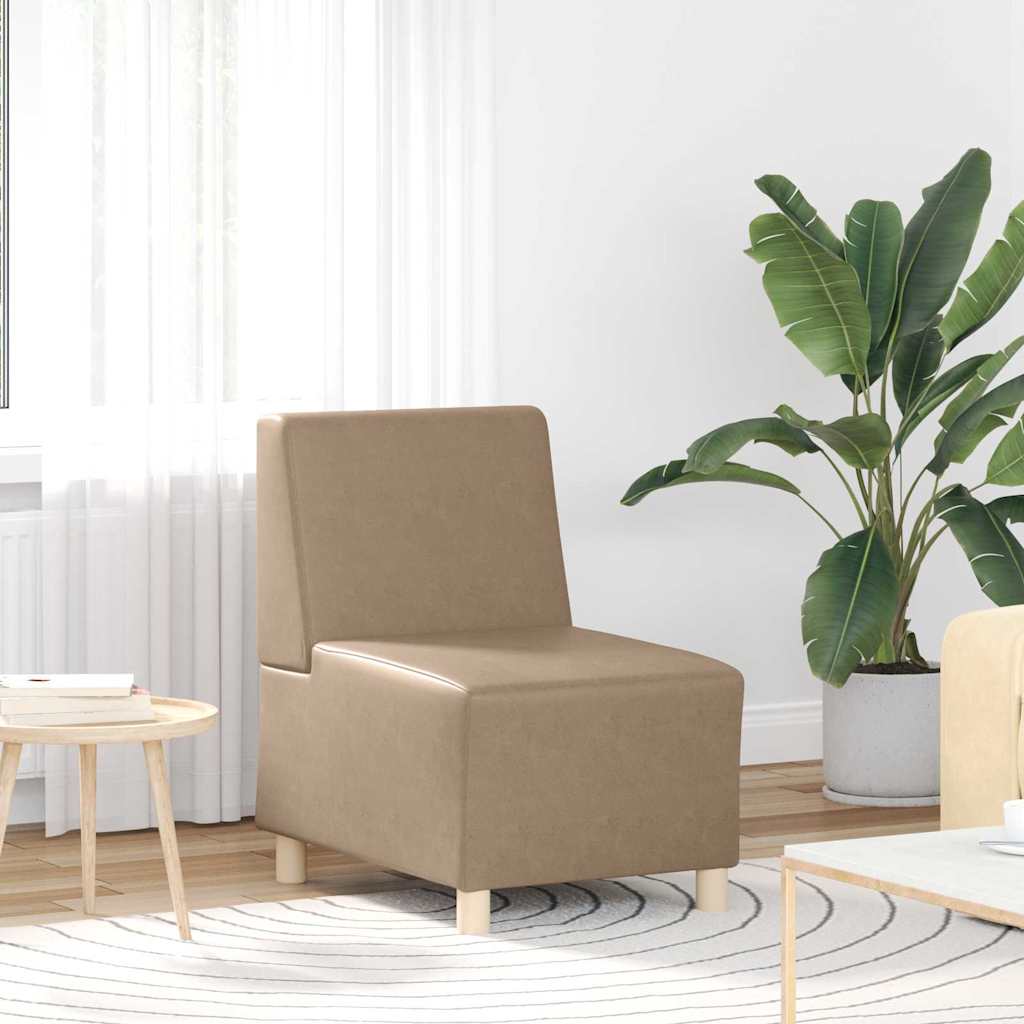 Unité de Sofa Modulaire Sans Accoudoirs 3 pcs Cappuccino - XIOS