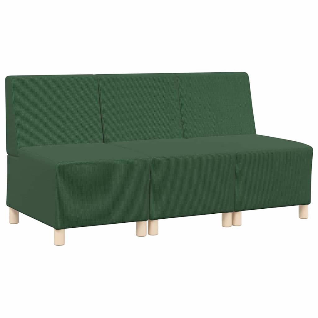 Unité de Sofa Modulaire Sans Accoudoirs 3 pcs Vert jungle - XIOS