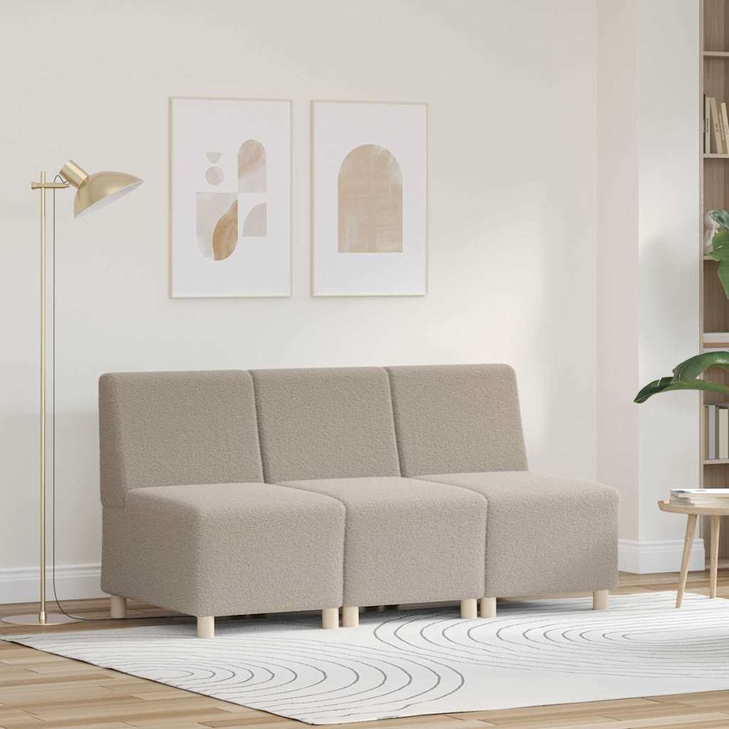 Unité de Sofa Modulaire Sans Accoudoirs 3 pcs Gris clair - XIOS