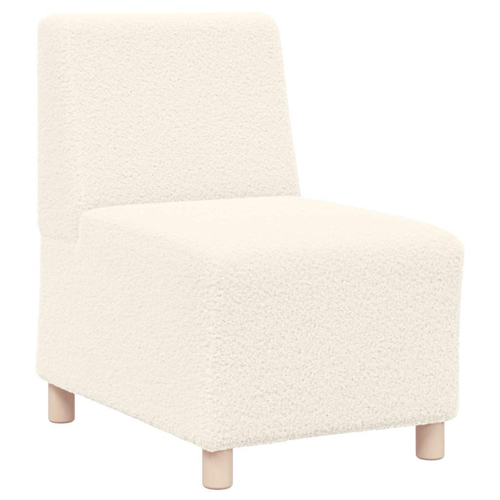 Unité de Sofa Modulaire Sans Accoudoirs 3 pcs Crème - XIOS