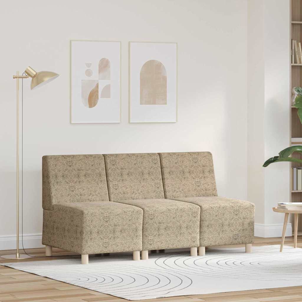 Fauteuil 3 pcs Gris clair 55 x 74 x 82 cm Cuir suédé faux - XIOS