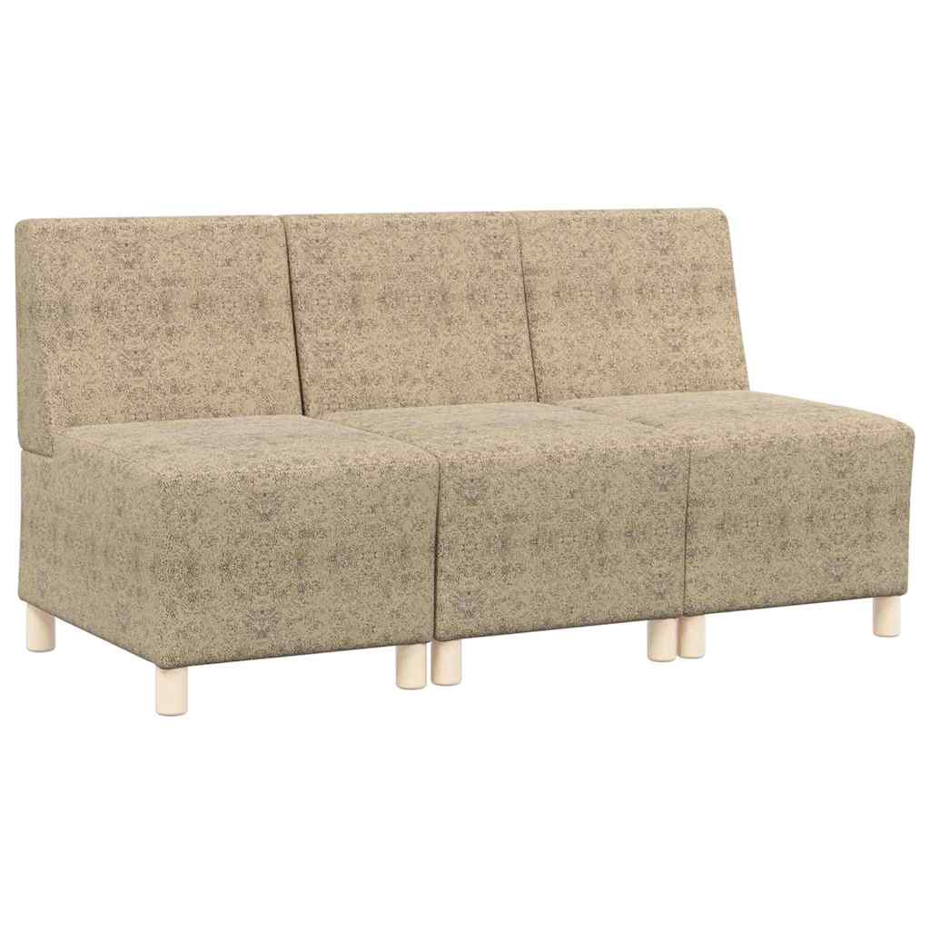 Fauteuil 3 pcs Gris clair 55 x 74 x 82 cm Cuir suédé faux - XIOS