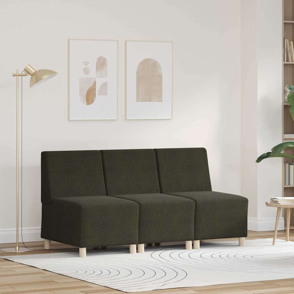 Fauteuil 3 pcs Vert 55 x 74 x 82 cm Cuir suédé faux - XIOS