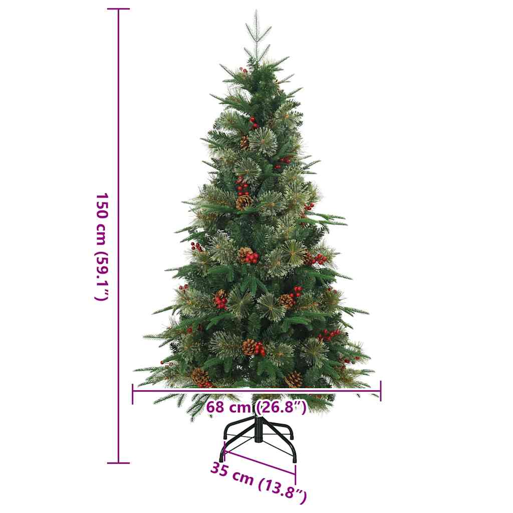 Sapin de Noël Artificiel à Branches Articulées Vert 150 cm - XIOS