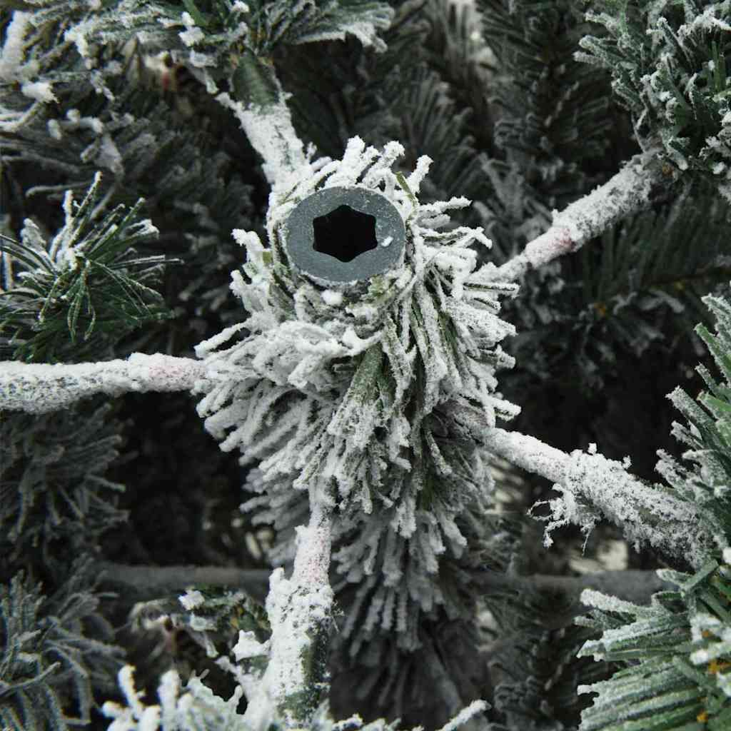 Sapin de Noël artificiel à branches pliantes, duveteux de neige