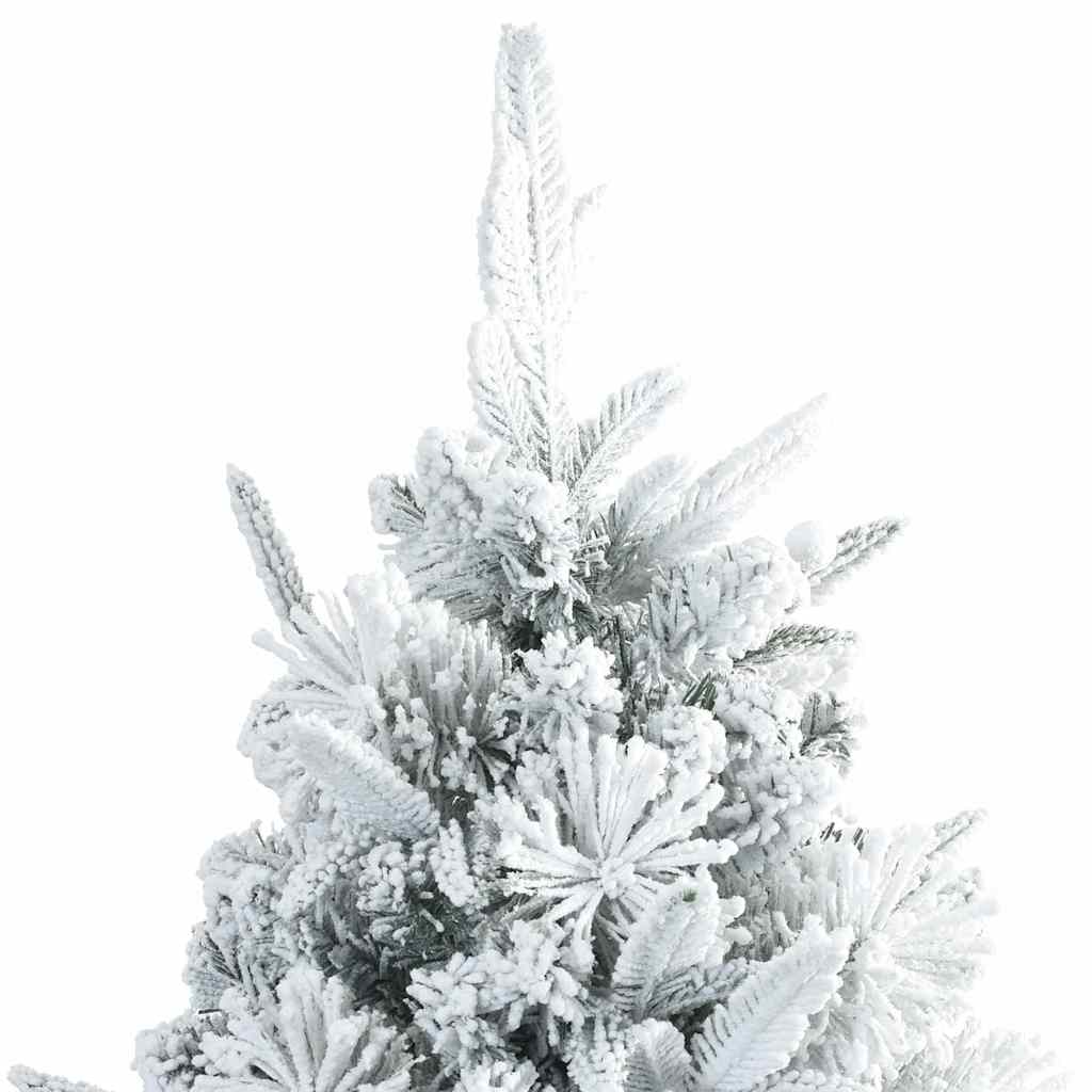 Sapin de Noël artificiel à branches pliantes, duveteux de neige