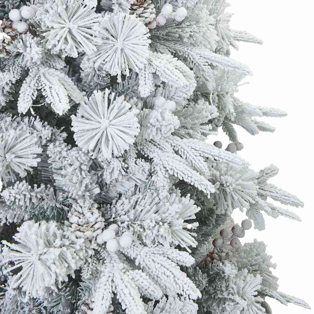 Sapin de Noël artificiel à branches pliantes, duveteux de neige