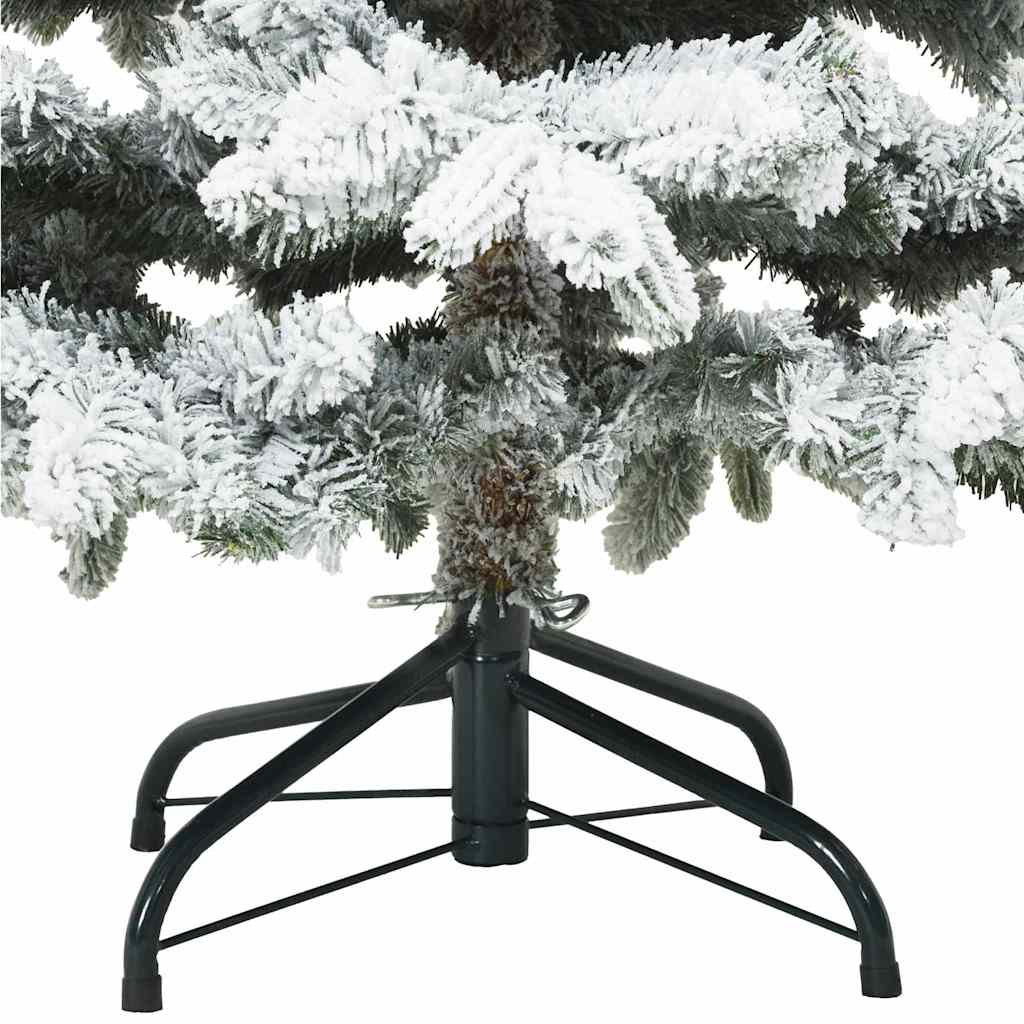 Sapin de Noël artificiel à branches pliantes, duveteux de neige - XIOS