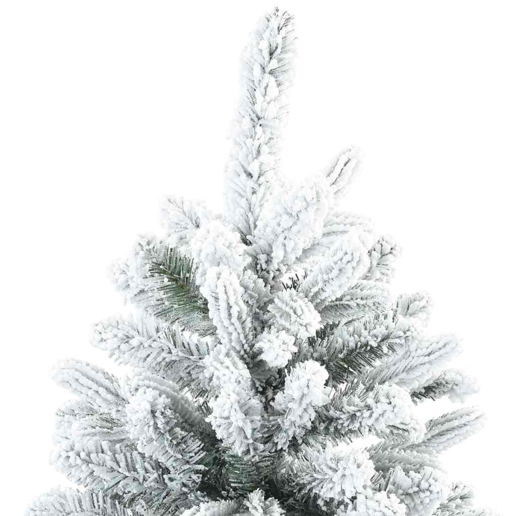 Arbre de Noël Artificiel Moderne à Charnières Flocké avec Neige
