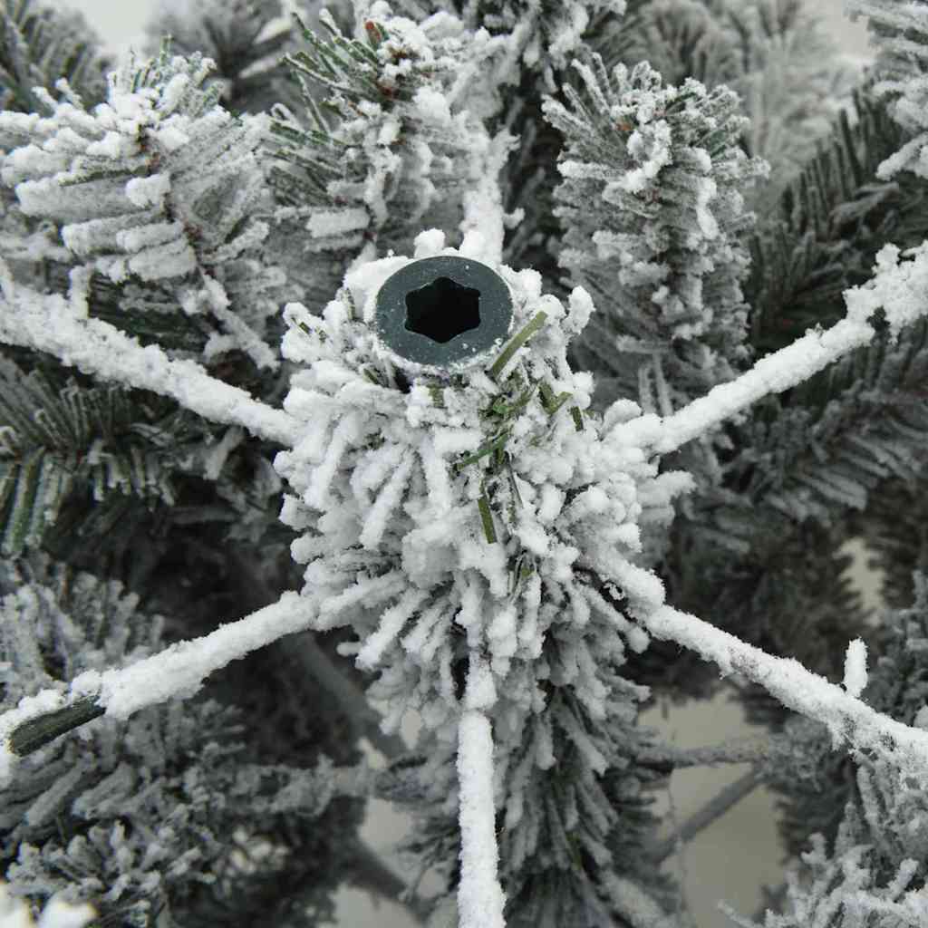 Arbre de Noël Artificiel Moderne à Charnières Flocké avec Neige