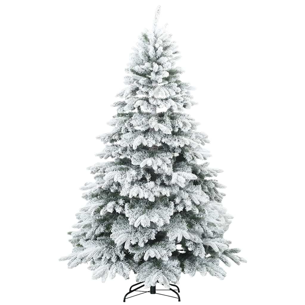 Arbre de Noël Artificiel Moderne à Charnières Flocké avec Neige