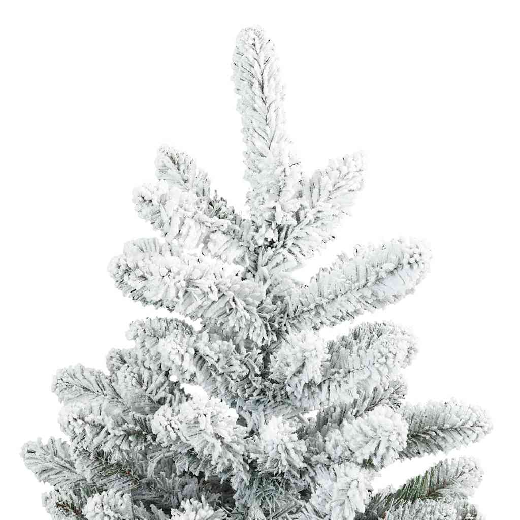 Arbre de Noël Artificiel Moderne à Charnières Flocké avec Neige
