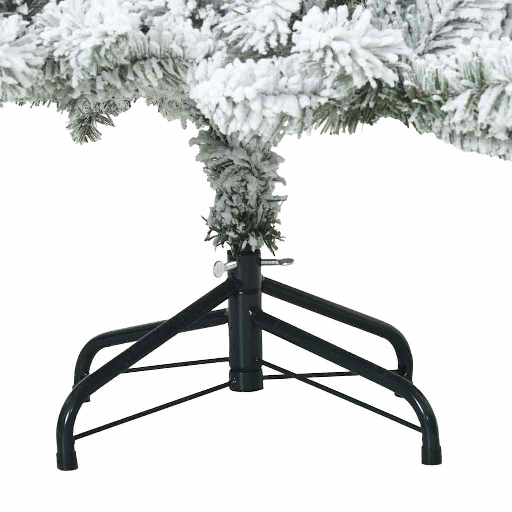 Arbre de Noël Artificiel Moderne à Charnières Flocké avec Neige