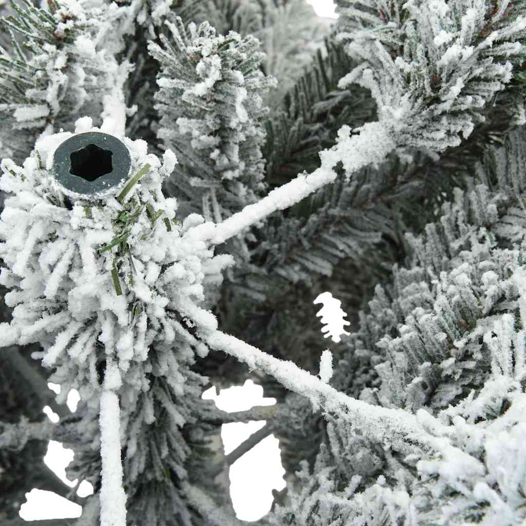 Arbre de Noël Artificiel Moderne à Charnières Flocké avec Neige