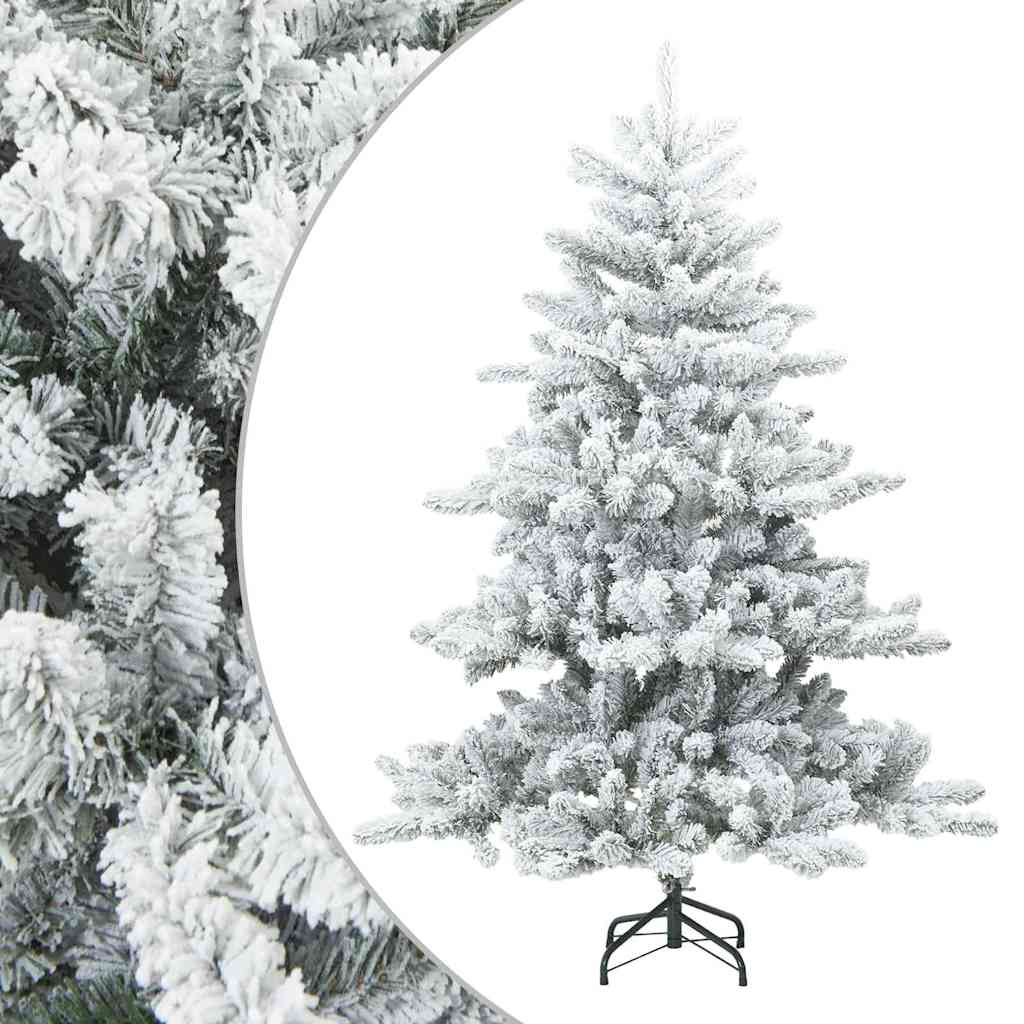 Arbre de Noël Artificiel Moderne à Charnières Flocké avec Neige