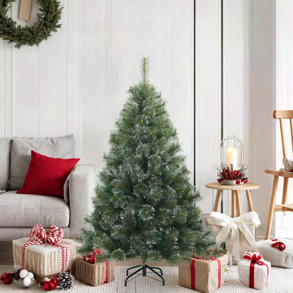 Arbre de Noël Artificiel Moderne à Charnières Flocké avec Neige - XIOS