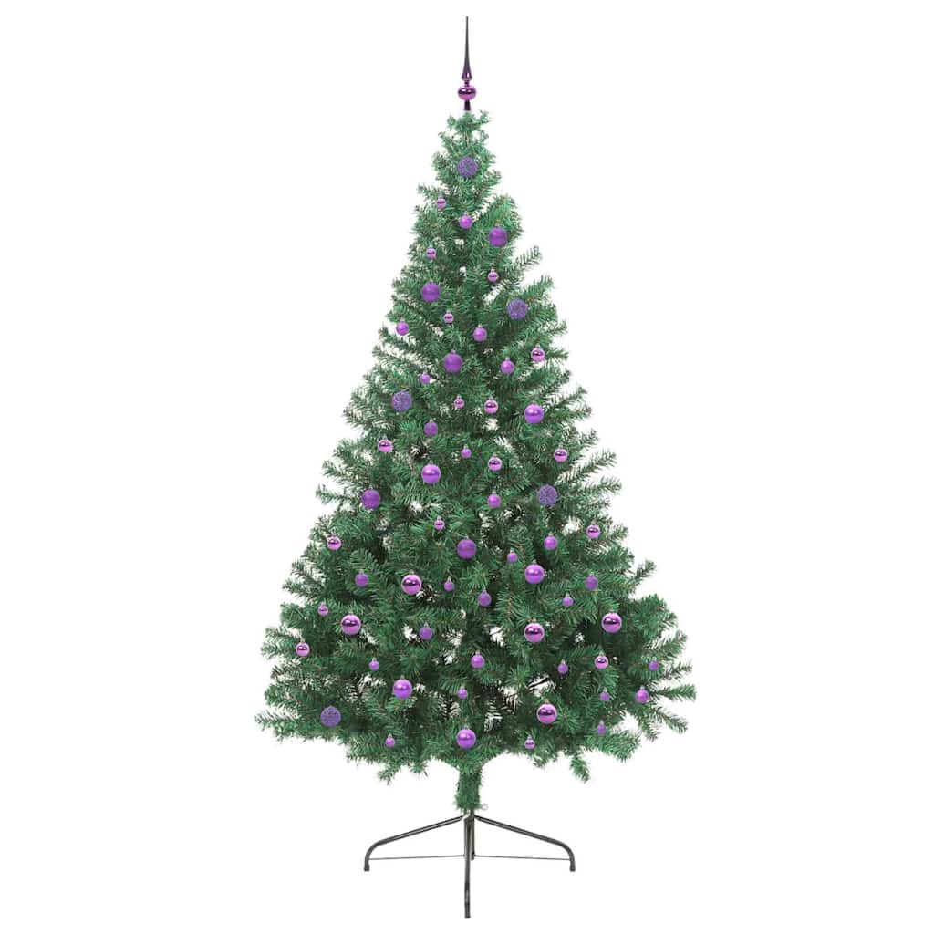 Sapin de Noël artificiel pré-éclairé Vert 240 cm PVC - XIOS