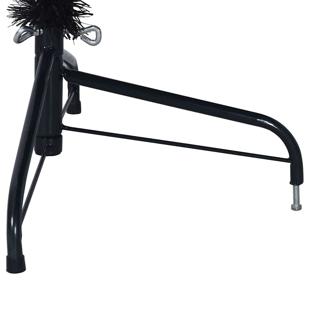 Sapin de Noël artificiel pré-éclairé Noir 180 cm PVC - XIOS