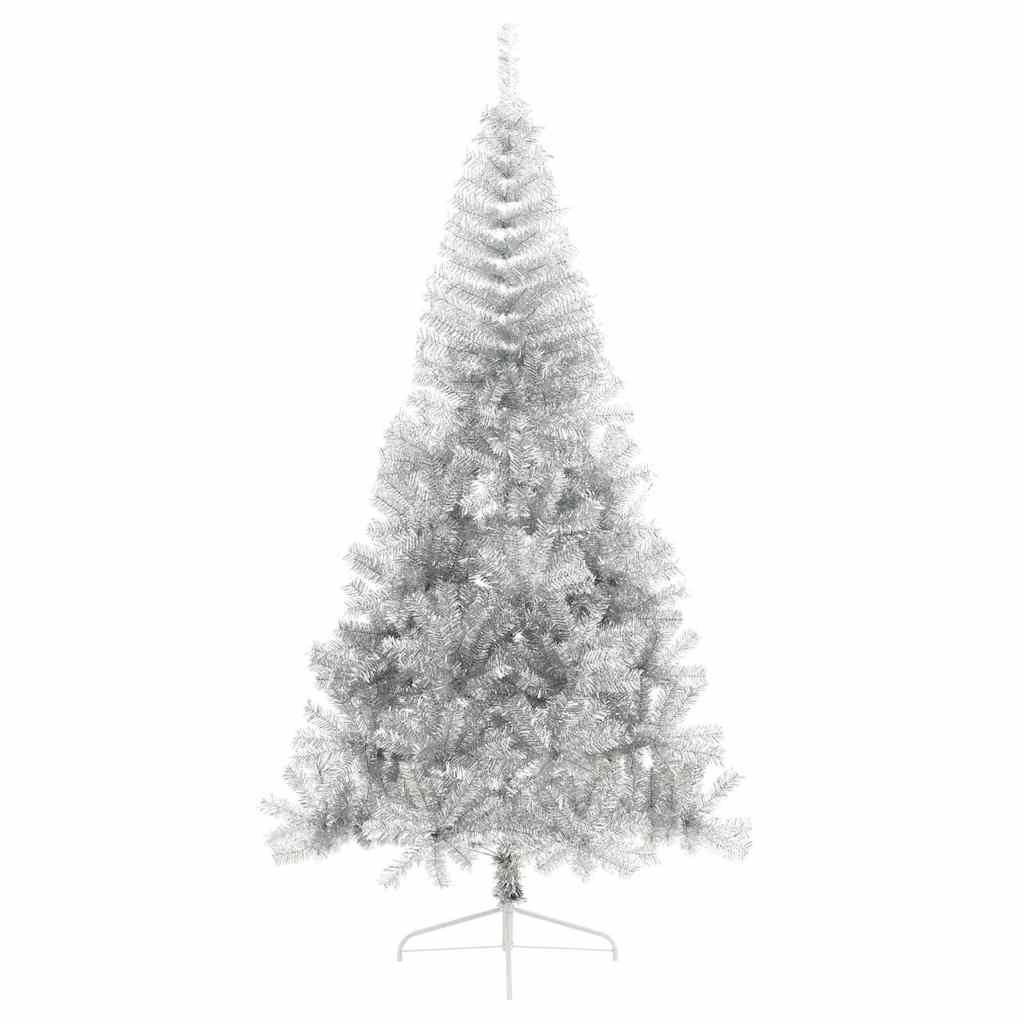 Sapin de Noël artificiel pré-éclairé Argent 210 cm PET - XIOS