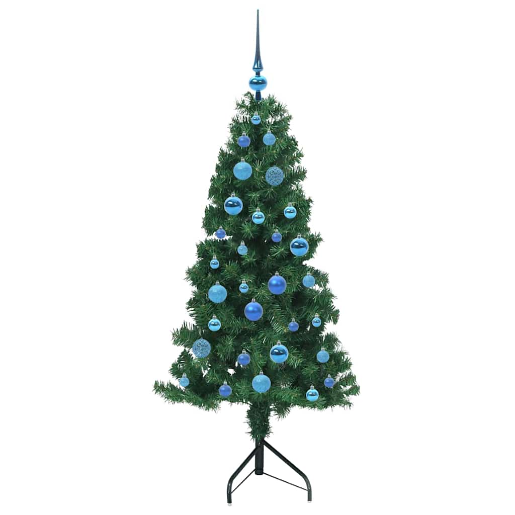 Arbre de Noël artificiel d'angle Vert 150 cm PVC et métal - XIOS
