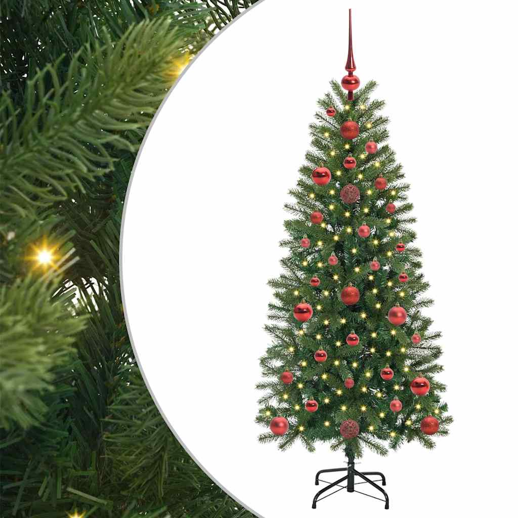 Sapin de Noël artificiel avec 150 LED Vert 120 cm PE et PVC - XIOS