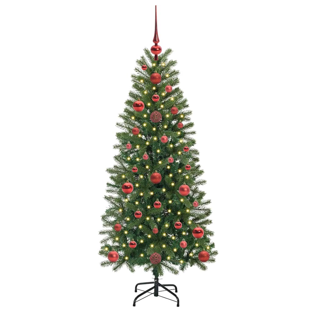 Sapin de Noël artificiel avec 150 LED Vert 120 cm PE et PVC - XIOS