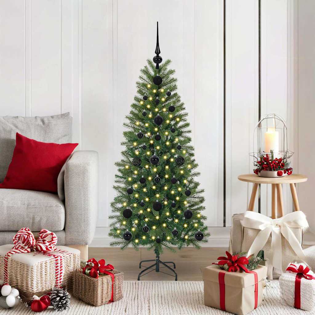 Sapin de Noël artificiel avec 150 LED Vert 120 cm PE et PVC - XIOS