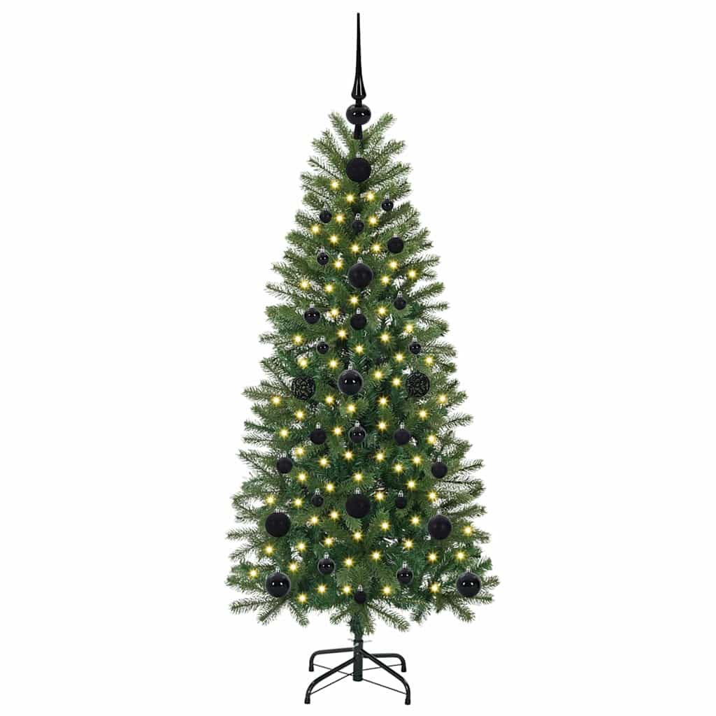 Sapin de Noël artificiel avec 150 LED Vert 120 cm PE et PVC - XIOS