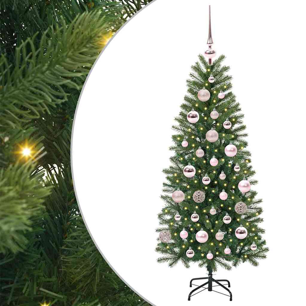 Sapin de Noël artificiel avec 150 LED Vert 120 cm PE et PVC - XIOS